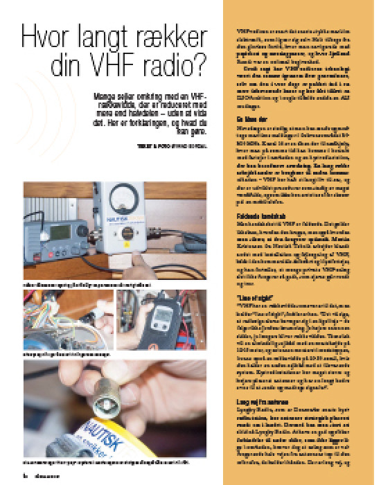 Hvor langt rækker din VHF radio?